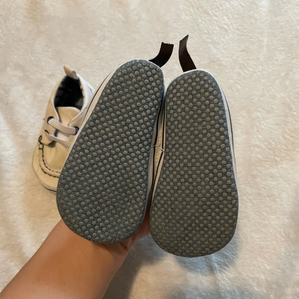 Baby shoes Stylish Kids Shoes Set - White and Blue Newborn-6month size